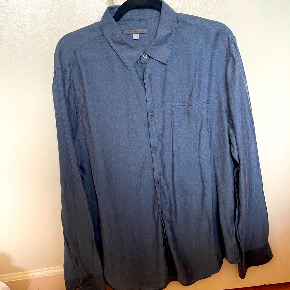 Navy Blue Button Down